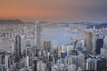 Hong Kong skyline at 2016