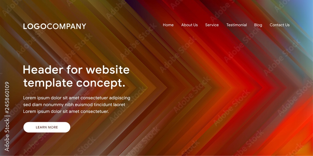Fototapete vector illustration of abstract background template with colourful design and gradient style for web