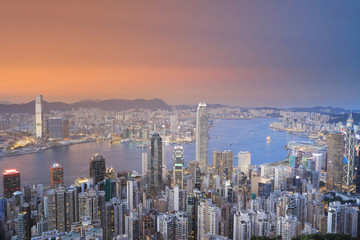 Hong Kong skyline at 2016