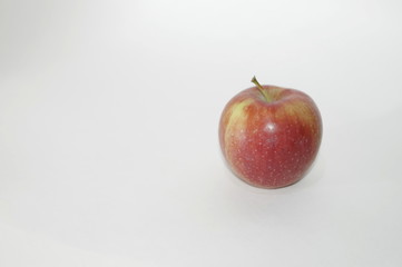 red apple isolated on white background