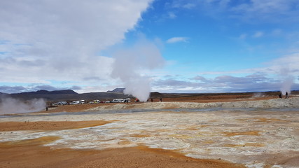 Iceland, the country of geysers