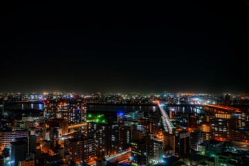 Fototapeta na wymiar 大阪夜景2