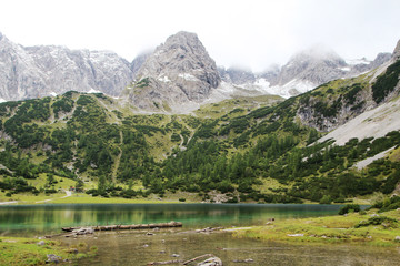 Seebensee lake in Tyrol, Austria	