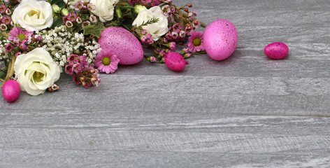 Obraz premium Osterderkoration mit Textfreiraum