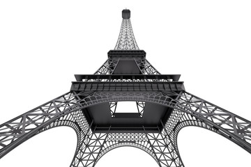France Concept. Paris Eiffel Tower. 3d Rendering