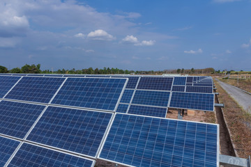 Solar panel, alternative electricity source - concept of sustainable resources, And this is a new system that can generate electricity more than the original, This's the sun tracking systems