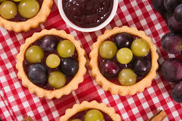 Grape tarts.