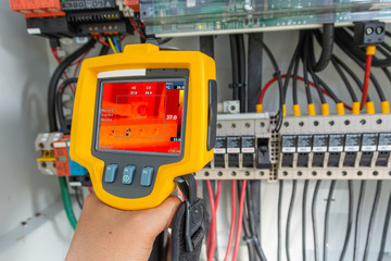 Thermoscan(thermal image camera), Industrial equipment used for checking the internal temperature...
