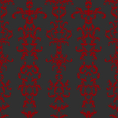 vector rococo seamless pattern