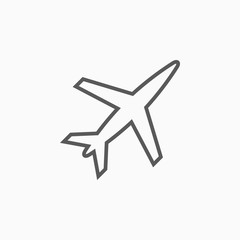 Fototapeta na wymiar airplane icon, plane vector