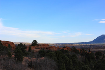Obraz premium panorama of death valley of the gods in evening