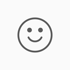 smile icon, laugh vector