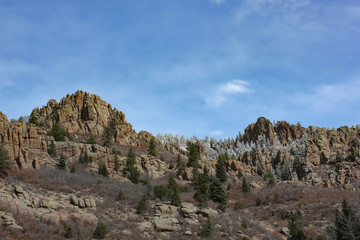 rocks and blue sky