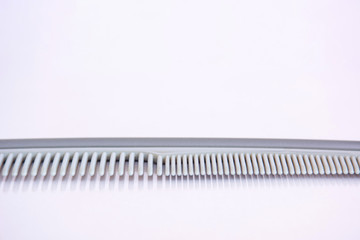 close up comb on white background