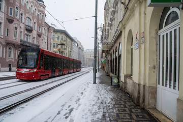 Fototapeta na wymiar 冬のブラチスラバ市街