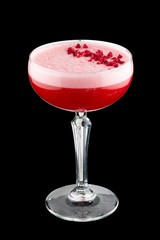 Original cocktail on dark background