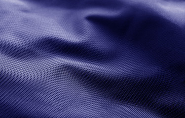 Plakat Textile texture with blur effect in blue color.