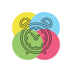 Clock vector icon