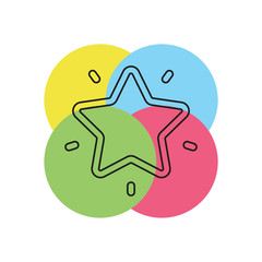 Star vector icon