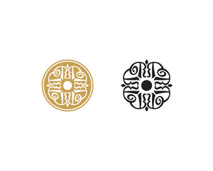 Abstract elegance R Letter Logo Icon 001