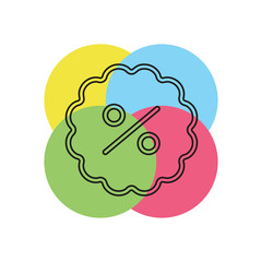 Discount sale vector icon
