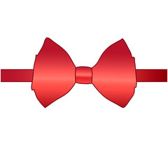 red bow ribbon vector