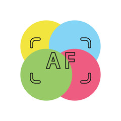 Autofocus vector icon