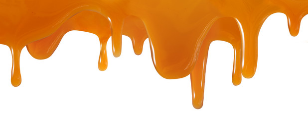 isolated image of honey on white background