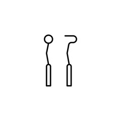 dental tools icon vector illustration