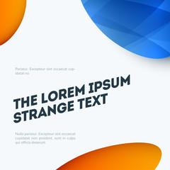 Obraz premium Abstract design of vector elements for graphic template. Modern background. Colourful smooth lines for business branding, website sale, marketing, discount, offer.