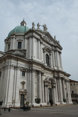 Fototapeta na wymiar Cathedral in Brescia city, Italy