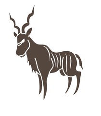 Kudu cartoon graphic vector