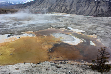 hot springs in yellowstone national park