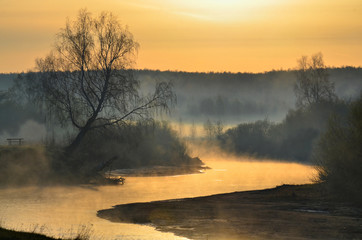 Early spring on the Miass river