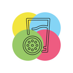 fresh orange juice glass, cocktail juice