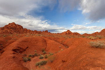 Valley of Fire State Park at sunset, Nevada, United States