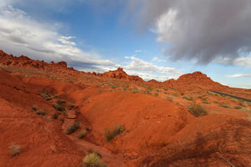 Valley of Fire State Park at sunset, Nevada, United States