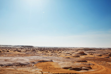 White desert in Egypt
