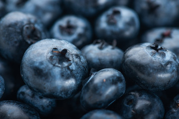 Fresh blueberry background. Texture blueberry berries close up
