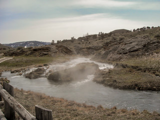 hot runoff going into a river