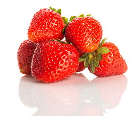 Closeup shot of fresh strawberries