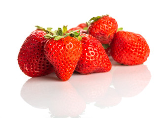 Closeup shot of fresh strawberries