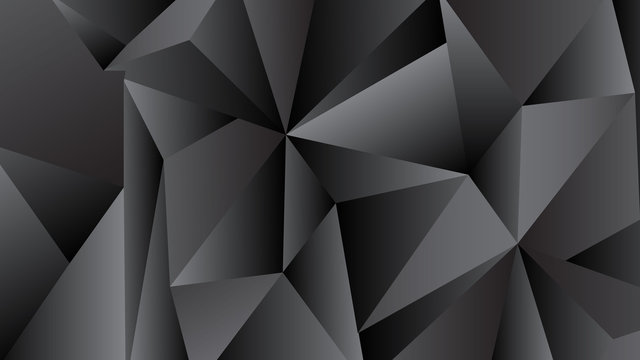Black low poly background