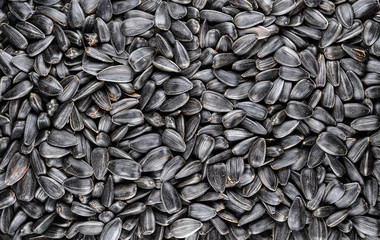 Black sunflower seeds for texture or background