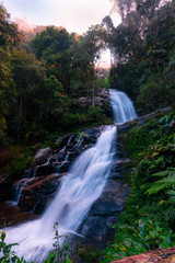 Doi Inthanon National Park in Thailand. Beautiful Waterfall in the National Park.