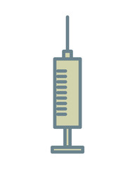 syringe medical icon. vector