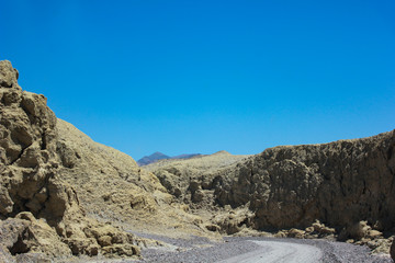 mountains and blue sky