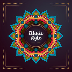 Gold background with mandala