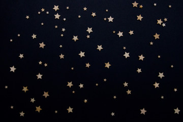 Decorative stars on a dark blue background. The Night Sky Concept
