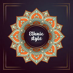 Gold background with mandala